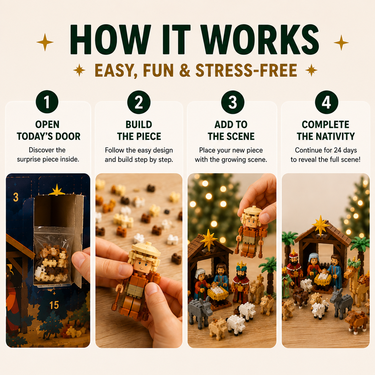 24 Day Nativity Building Advent Calendar
