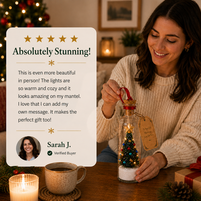 Everwish Recordable Christmas Tree in a Bottle