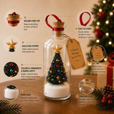 Everwish Recordable Christmas Tree in a Bottle