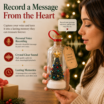 Everwish Recordable Christmas Tree in a Bottle